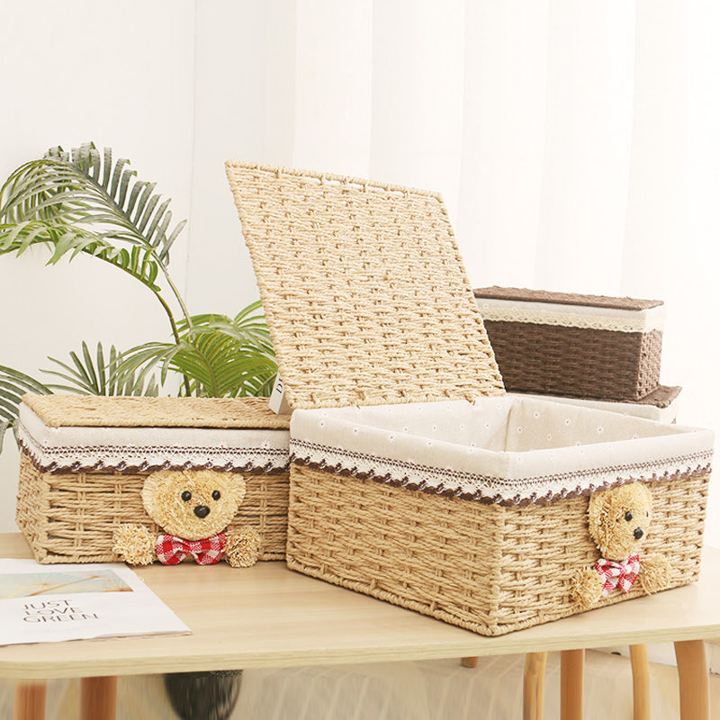 Net red picnic basket hand-woven for household picnic lawn garden stall night market basket for clothing storage basket Specification drawing