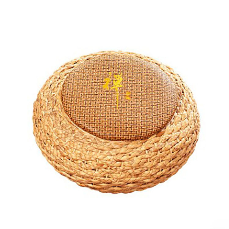 Handmade rattan futon mat tatami straw mat meditation mat mat thickened straw mound thickened round cushion Item Picture