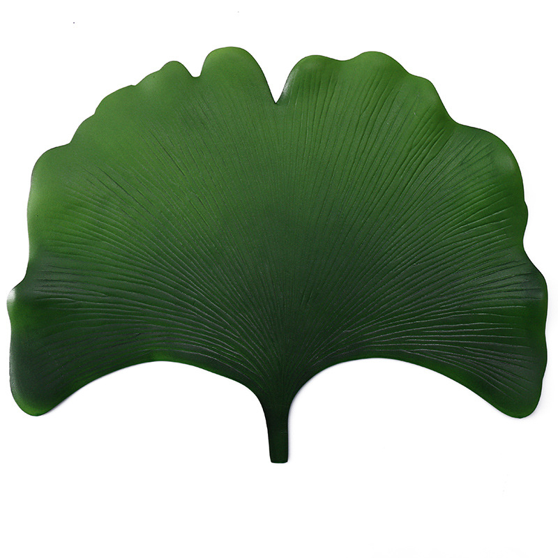 Simulation leaves ginkgo leaf rural wind wedding decoration placemat EVA anti-slip heat insulation decorative painting table mat Item Picture
