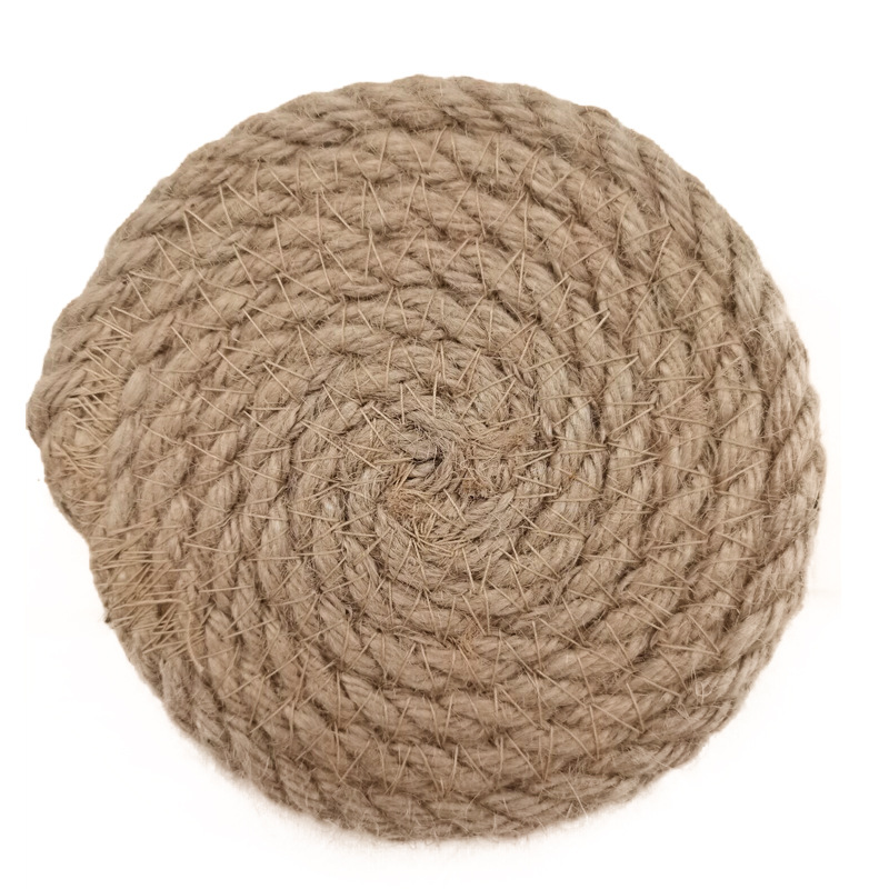 Linen woven molding teacup mat twine placemat kitchen table mat Heat insulation mat coaster non-slip mat Item Picture