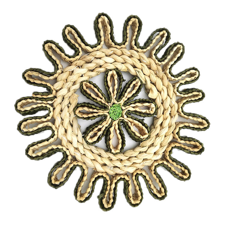 Spot straw placemats hand-woven thermal MATS casserole MATS table MATS cup MATS corn husk MATS microwave bowl MATS Item Picture