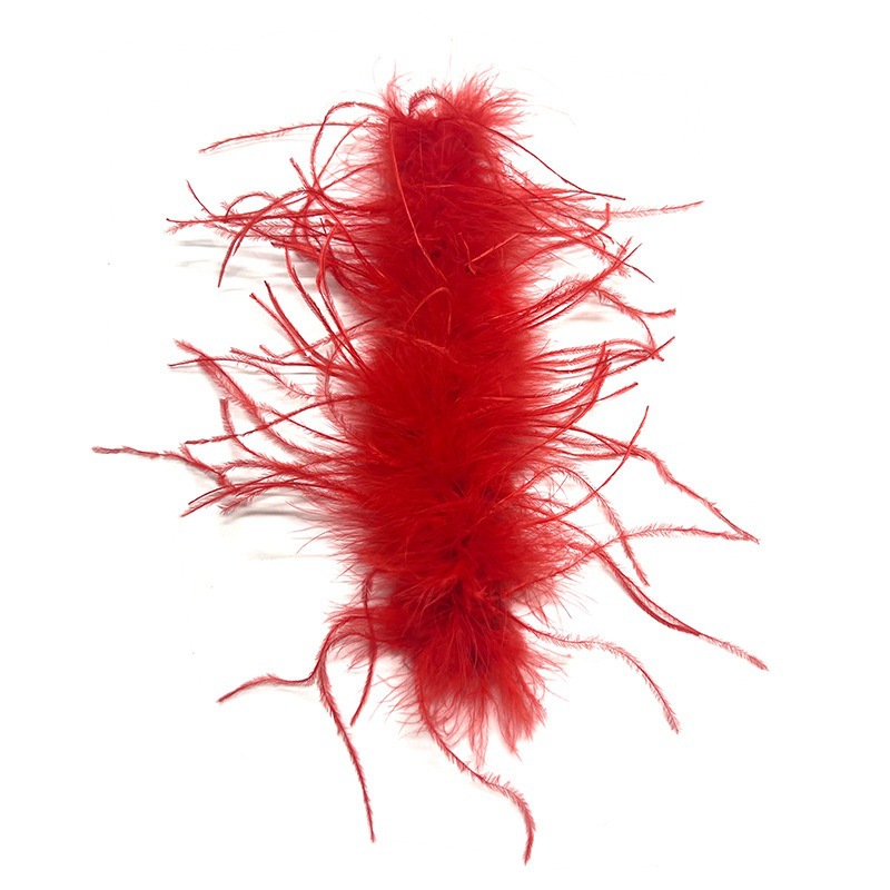 Cross-border hot sales colorful feather plush clap ring cute furry pat bracelet ostrich hair hoop headband Item Picture